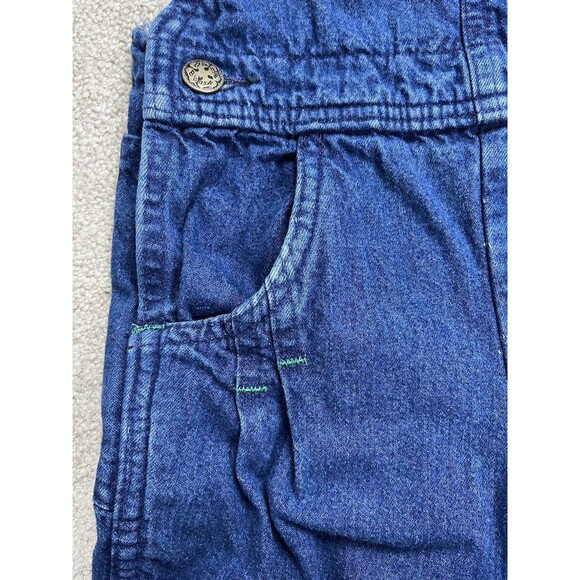 VTG 90s OshKosh‎ B'Gosh Unisex Toddler 4T Denim Overalls Vestbak Lined USA Made - Picture 7 of 10